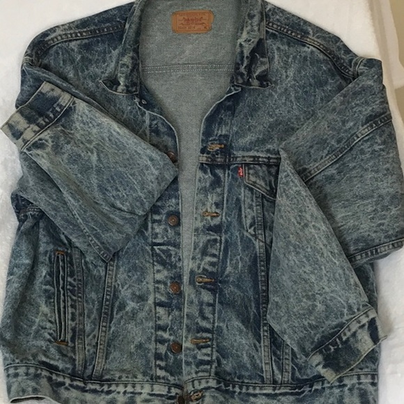 Levi's Other - Levi’s Acid Wash Jean Jacket. Sz XL